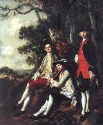 Thomas Gainsborough Peter Darnell Muilman Charles Crokatt and William Keable in a Landscape Spain oil painting artist